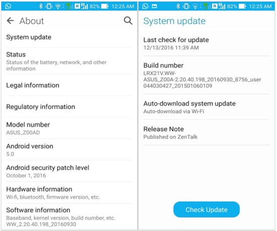 update android system
