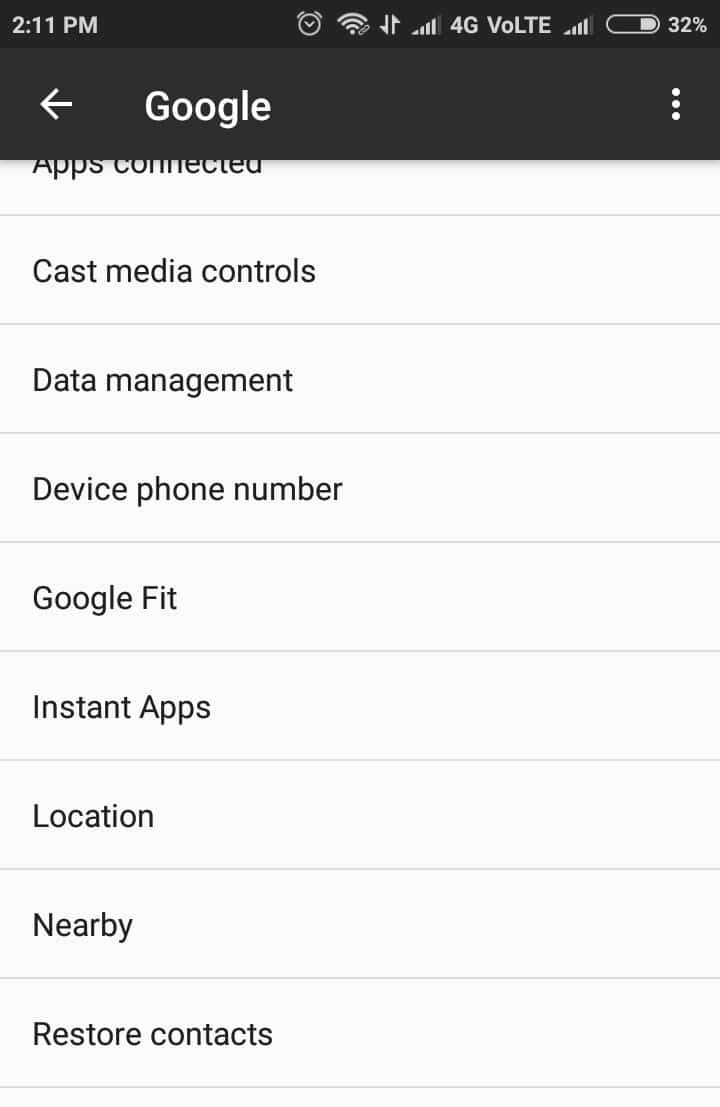 Restore Contacts From Google Account