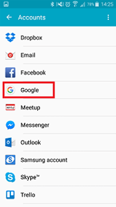 how do i backup data to my google account from my samsung galaxy note device 2