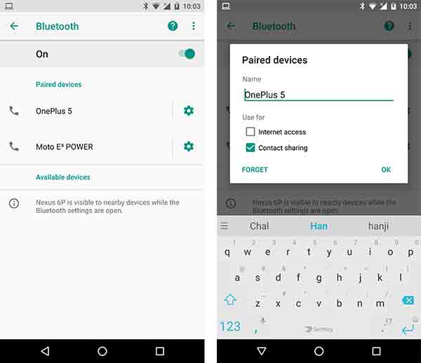Forget and Reconnect Bluetooth