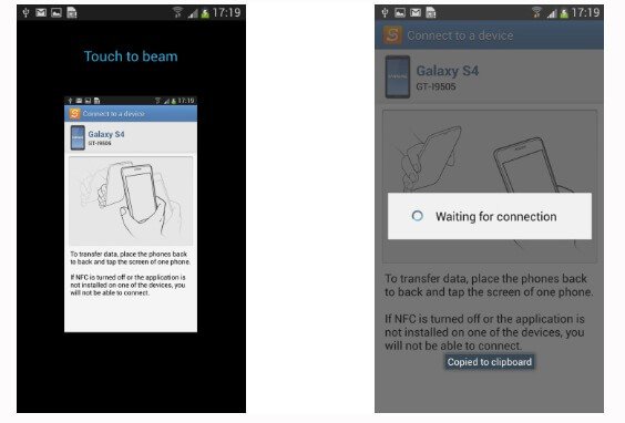 Use NFC Feature To Transfer Data To Samsung Galaxy S10, S10 Plus, S10e, Fold