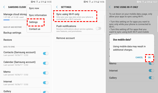 Change Data Network Connection