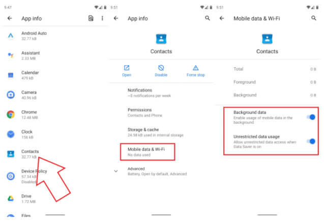 Allow Background Data Usage