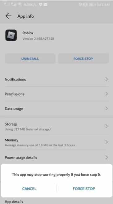 Force Close Roblox Game App On Android