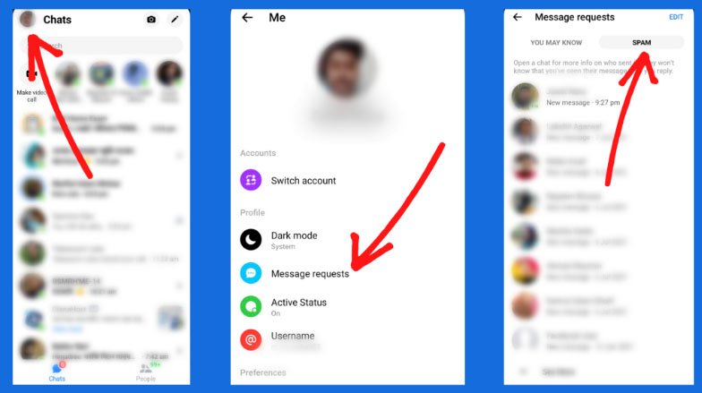 Send a Message to your friend via Friend Request on Facebook Messenger