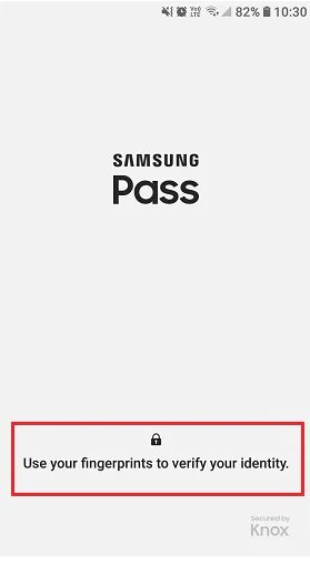 Use Biometric Data To Login To Samsung Pass