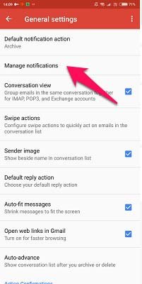 Manage notifications in Gmail