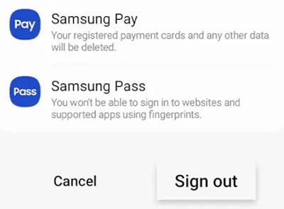 Sign Out And Sign In Back To Your Samsung Account