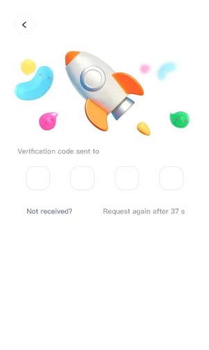Verify your phone number or email id using verification code on Bondee app