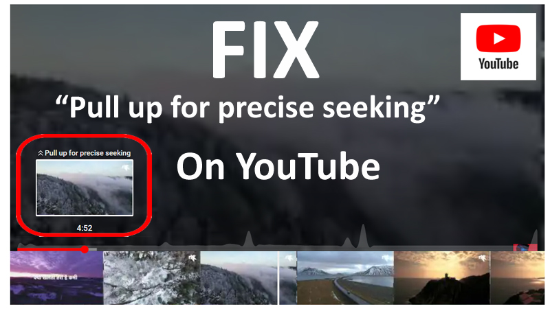 Fix pull up for precise seeking in YouTube