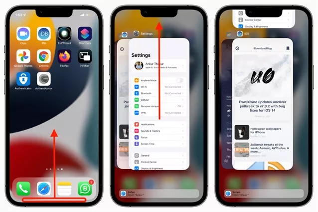 Force Quit App on iPhone