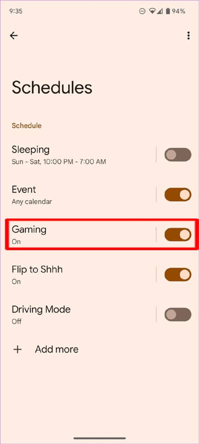 Turn Off Do Not Disturb While Playing Games