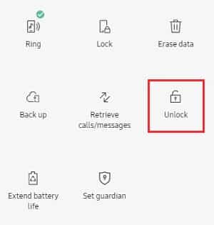 Unlock Samsung Tablet without Password via Find My Mobile