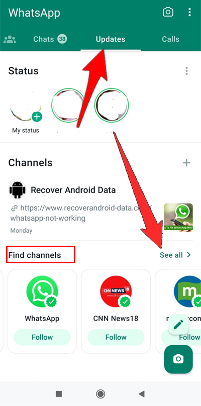 Browse Channel List On WhatsApp