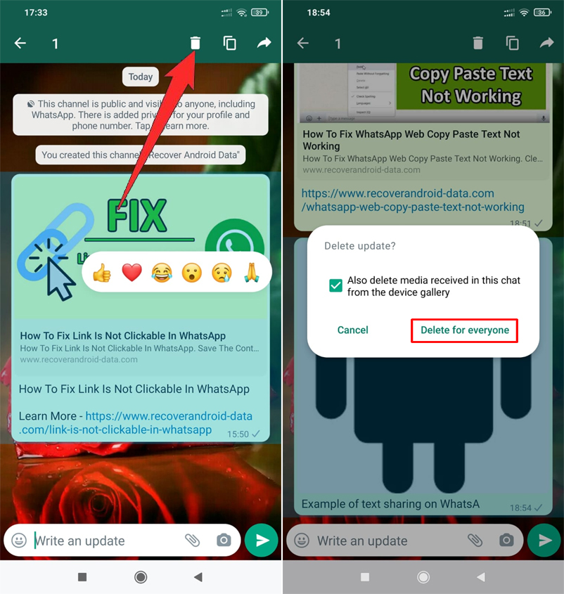 How To Delete an Update From WhatsApp Channel