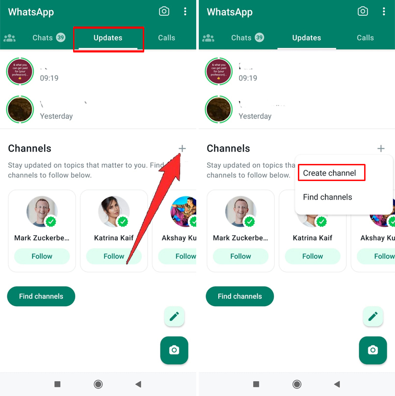 Step 1 - Create Channel On WhatsApp