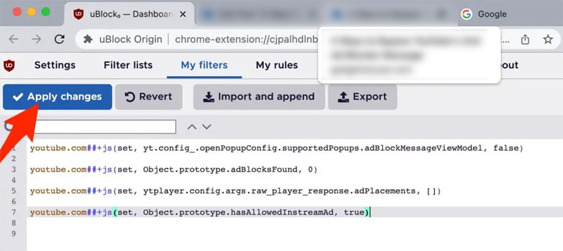 Fix Ad blockers are not allowed on YouTube using uBlock Origin