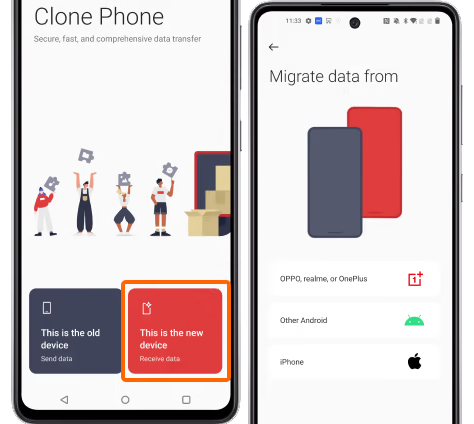 Transfer Data From Android To OnePlus Open Phone