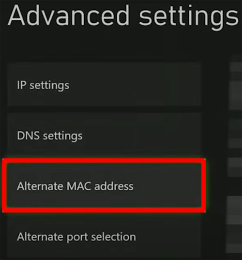 Alternate Mac Address