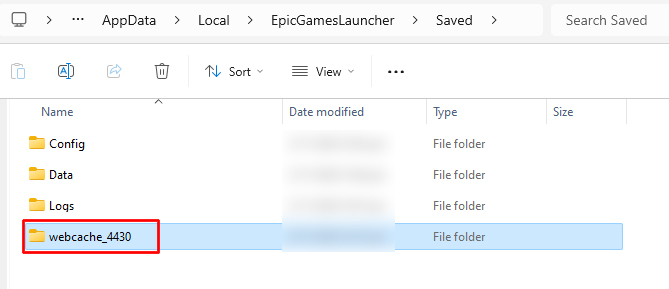 Clear Epic Games Cache