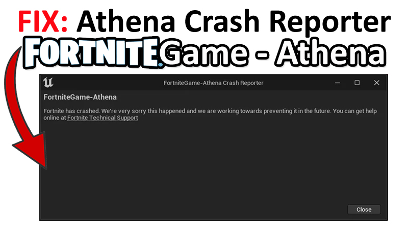 How To Fix Athena Crash Reporter In Fortnite