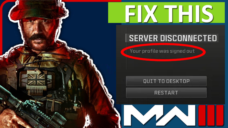 How To Fix “Your profile was signed out” In MW3