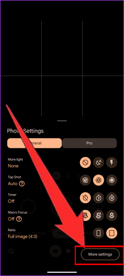 Tap on More settings
