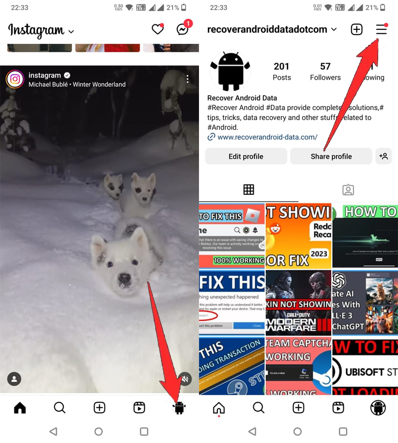 Delete your Instagram account