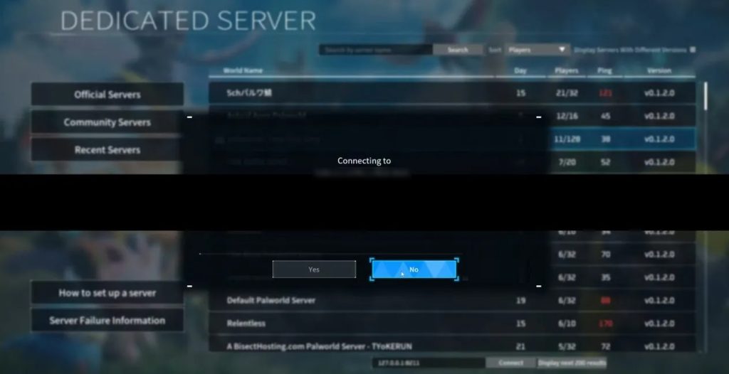 Fix No password has been entered error in Palworld