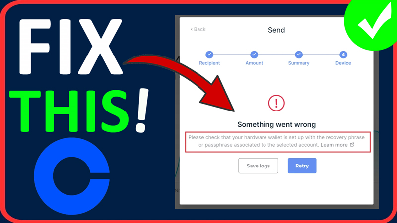 How To Fix Coinbase Wallet Something Went Wrong Error