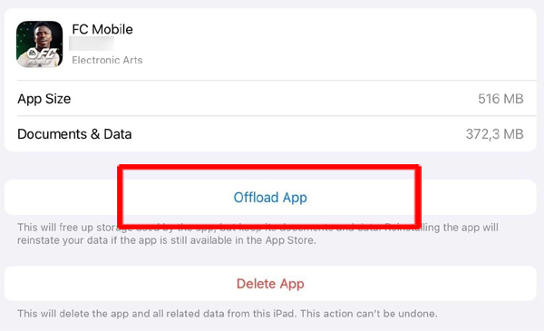 Clear Cache of FC Mobile on iPhone