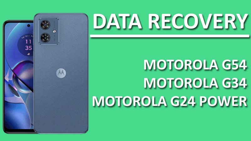 Recover Deleted Data From Motorola G54, G34, G24 Power