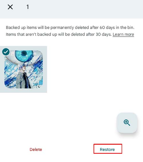 Retrieve Deleted Photos on POCO F6 from Google Photos