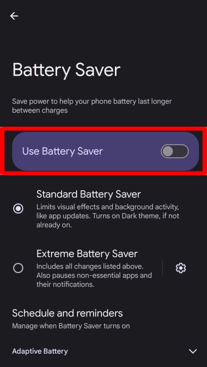 Battery Saver