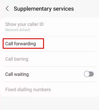 Call forwarding