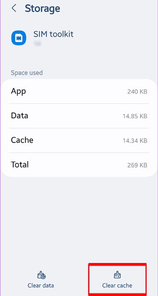 Clear SIM Toolkit Cache