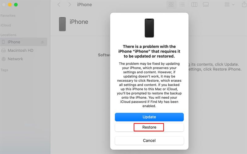 Restore iPhone With iTunes