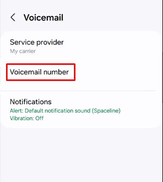 Voicemail number