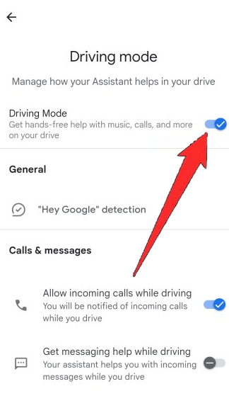 Turn Off Driving Mode Through Google Maps